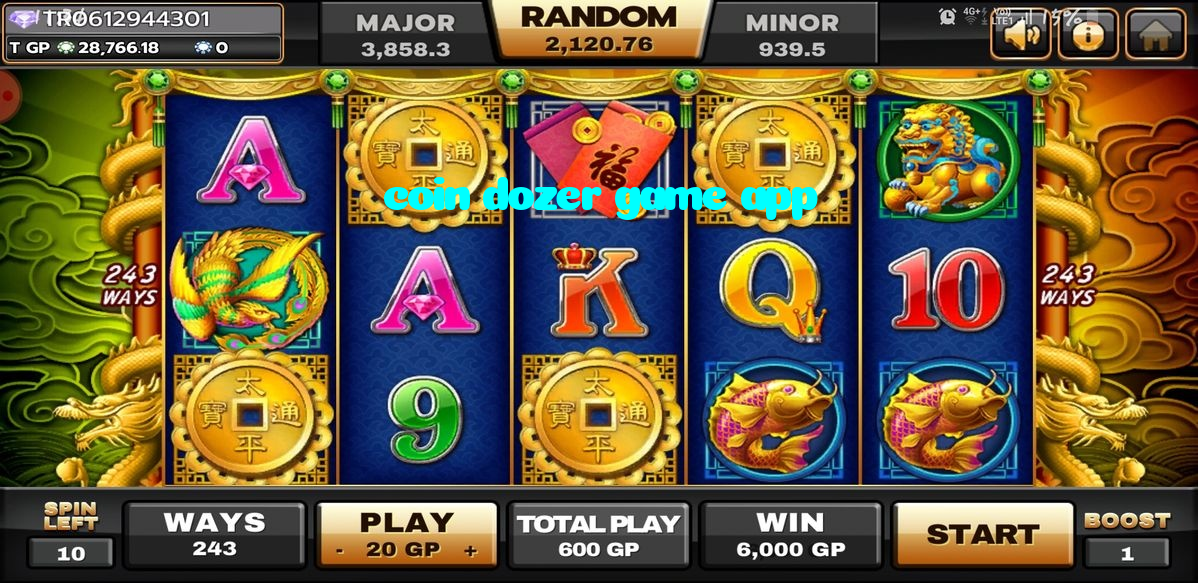 coin dozer game app casino presented on mobile device in Pakistan with slots and live games