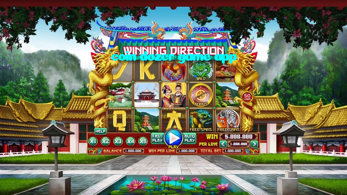 coin dozer game app casino presented on mobile device in Pakistan with slots and live games